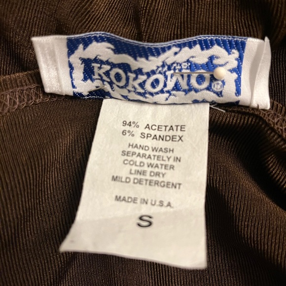 3 pieces Brown Pants Set Slinky Fabric         It is New never worn - Picture 7 of 7